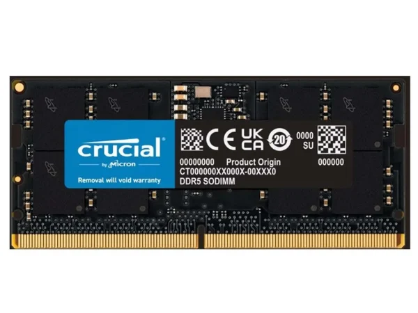 رم لپ‌تاپ DDR5 کروشیال 4800 مگاهرتز ظرفیت 16 گیگابایت | Crucial SO-DIMM 4800MHz DDR5 16GB