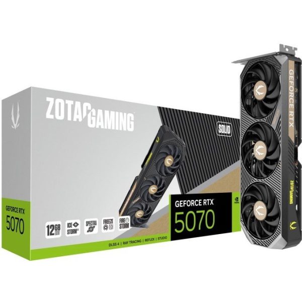 کارت گرافیک برند زوتک سالید 12 گیگابایت | ZOTAC RTX 5070 SOLID 12GB