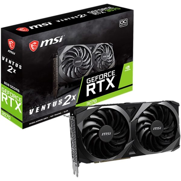 کارت گرافیک برند ام اس آی ونتوس 8 گیگابایت | MSI RTX 3070 Ventus 2X 8GB