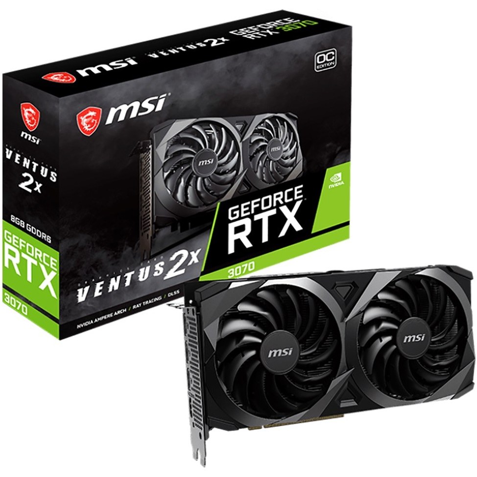 کارت گرافیک برند ام اس آی ونتوس 8 گیگابایت | MSI RTX 3070 Ventus 2X 8GB