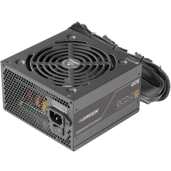 منبع تغذیه کامپیوتر برند گرین مدل Green GP450A-ECO D