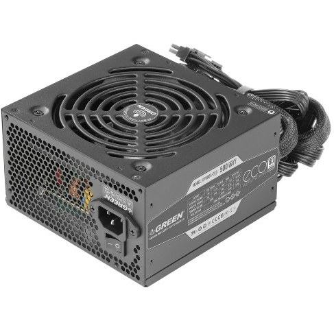 منبع تغذیه کامپیوتر برند گرین مدل Green GP500A-ECO Rev 3.1