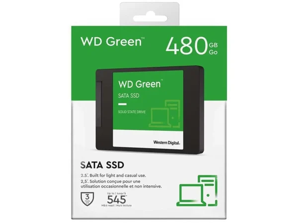 اس اس دی اینترنال برند وسترن دیجیتال مدل Western Digital Green ظرفیت 480 گیگابایت