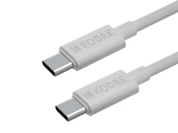 کابل USB-C به USB-C برند کداک مدل KODAK White