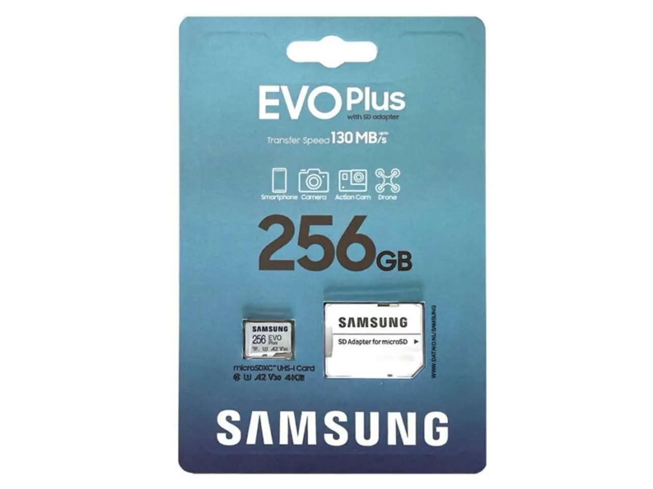 کارت حافظه MicroSDXC سامسونگ مدل Samsung EVO Plus UHS-I U3 A2 V30 ظرفیت 256 گیگابایت
