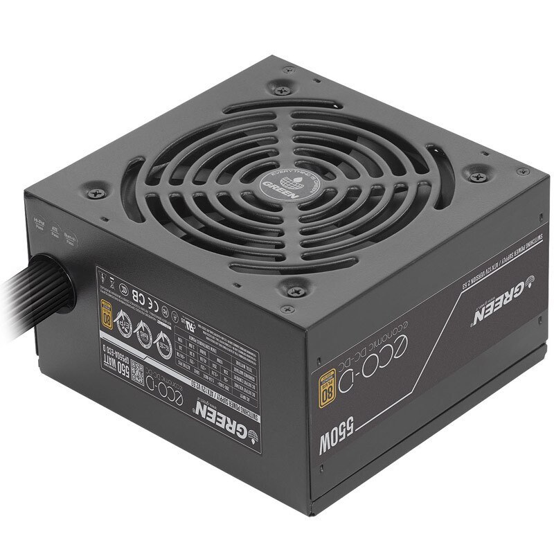 منبع تغذیه کامپیوتر برند گرین مدل Green GP550A-ECO D - Image 2