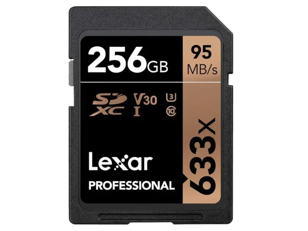 کارت حافظه SDXC برند لکسار مدل Lexar Professional 633x UHS-I U3 V30 ظرفیت 256 گیگابایت