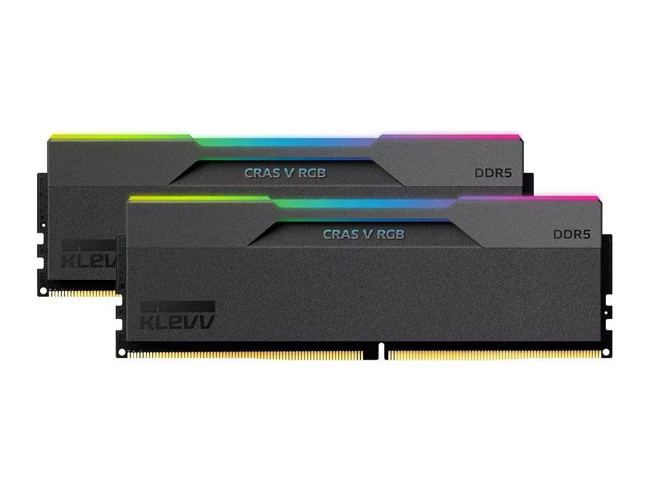 رم کامپیوتر DDR5 کلو 7600 مگاهرتز ظرفیت 32 گیگابایت | KLEVV Cras V RGB 7600MHz DDR5 32GB