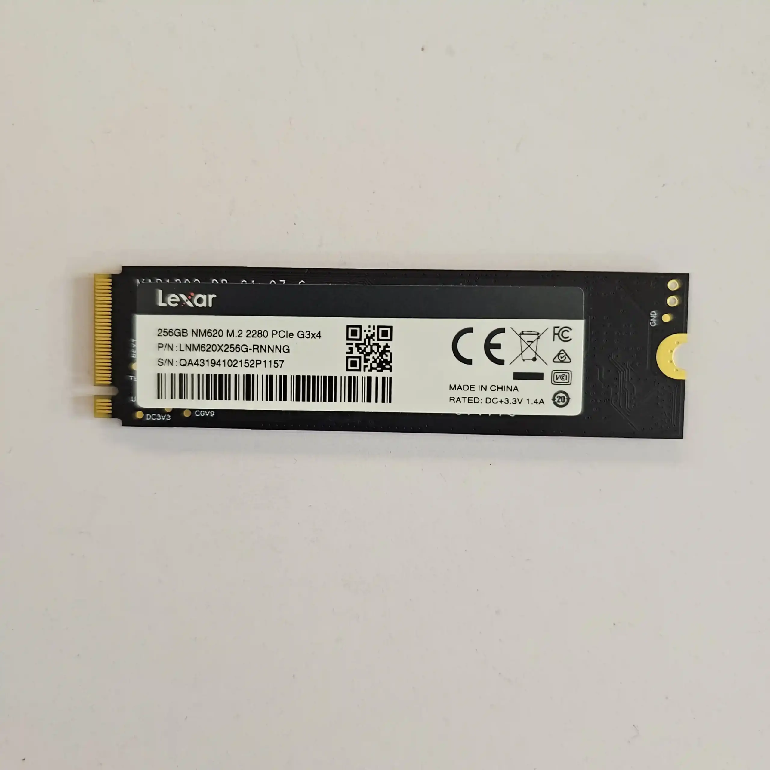 اس اس دی اینترنال M.2 NVMe برند لکسار مدل Lexar NM620 ظرفیت 256 گیگابایت - Image 3