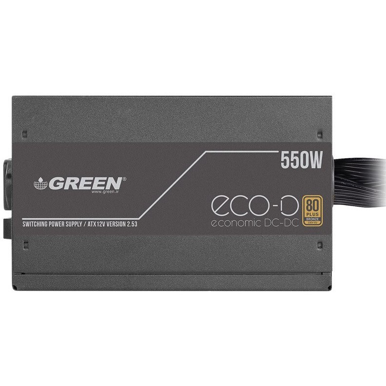 منبع تغذیه کامپیوتر برند گرین مدل Green GP550A-ECO D - Image 3