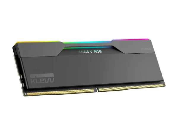 رم کامپیوتر DDR5 کلو 7600 مگاهرتز ظرفیت 32 گیگابایت | KLEVV Cras V RGB 7600MHz DDR5 32GB