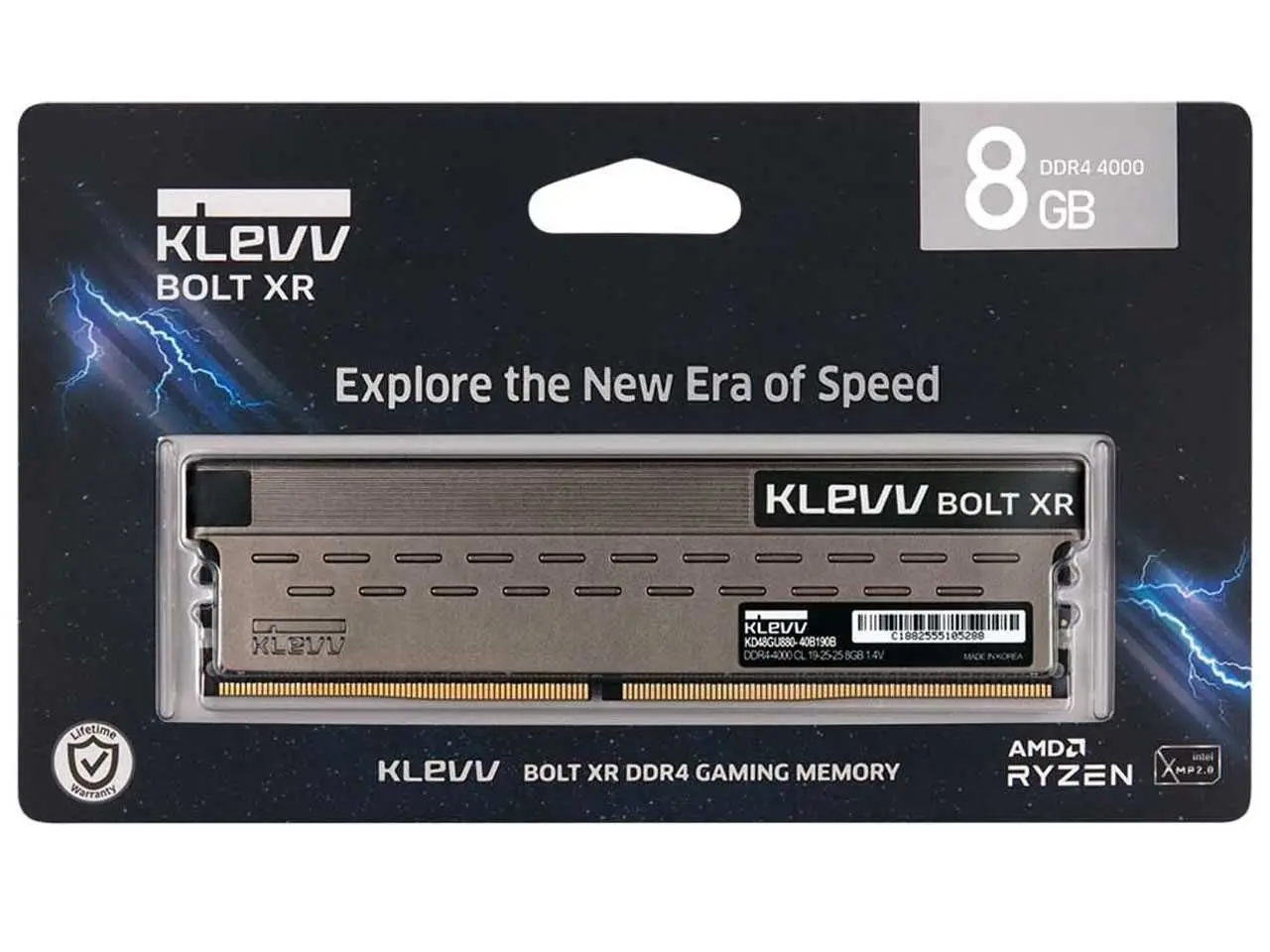 رم کامپیوتر DDR4 کلو 4000 مگاهرتز مدل BOLT XR ظرفیت 8 گیگابایت | KLEVV BOLT XR  4000MHz DDR4 8GB