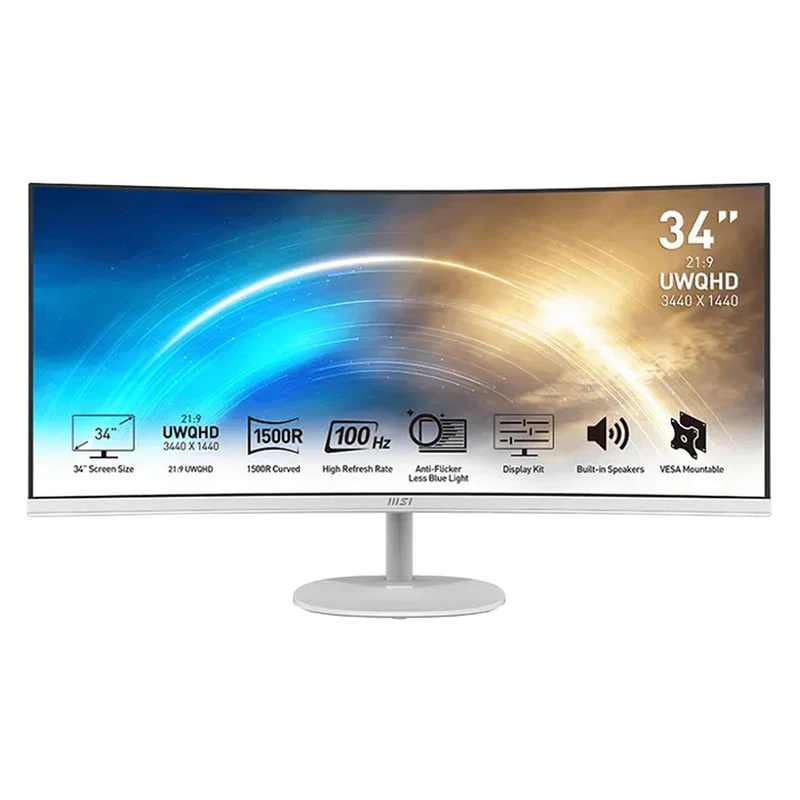 مانیتور 34 اینچ برند ام اس آی مدل MSI Pro MP341CQW