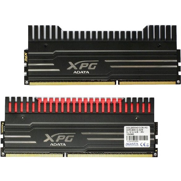 رم کامپیوتر DDR3 ای دیتا 1600 مگاهرتز ظرفیت 8 گیگابایت دو کاناله | ADATA XPG V3 1600MHz DDR3 8GB Dual