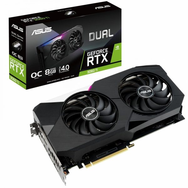 کارت گرافیک برند ایسوس 8 گیگابایت | ASUS RTX 3060 Ti OC DUAL 8GB