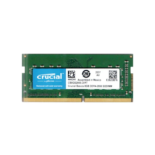 رم لپ‌تاپ DDR4 کروشیال 2666 مگاهرتز ظرفیت 8 گیگابایت | Crucial SO-DIMM 2666MHz DDR4 8GB