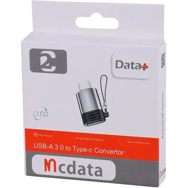 مبدل OTG Type-C To USB-A 3.0 برند دیتا پلاس مدل Data+ McData C2