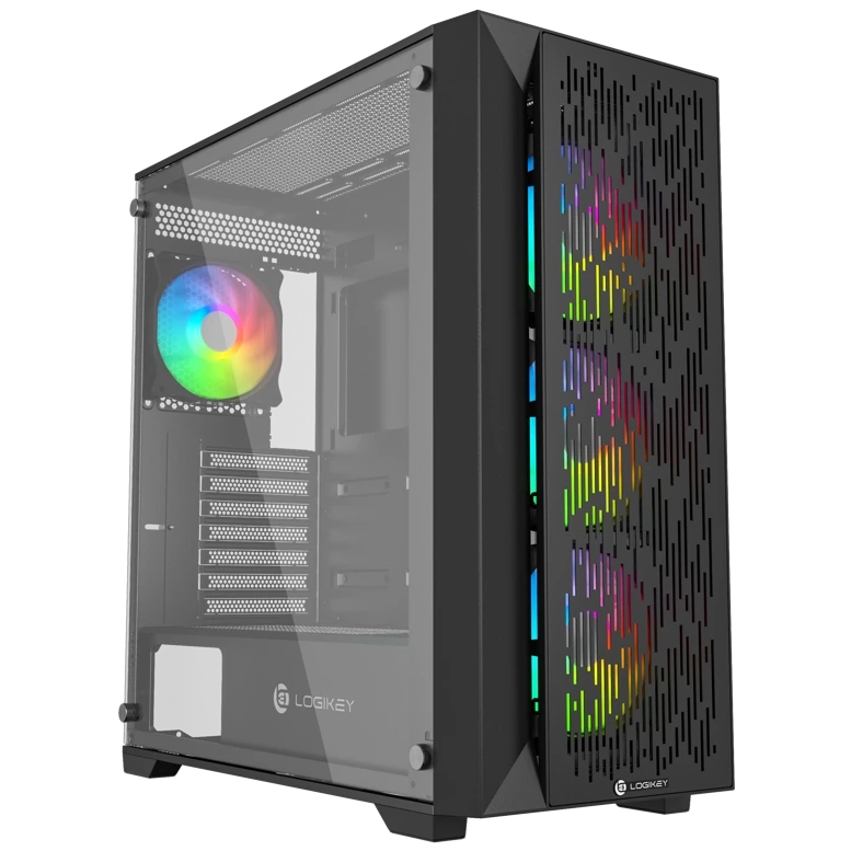 کیس کامپیوتر برند لاجی کی مدل Logikey C344B RGB Mid Tower