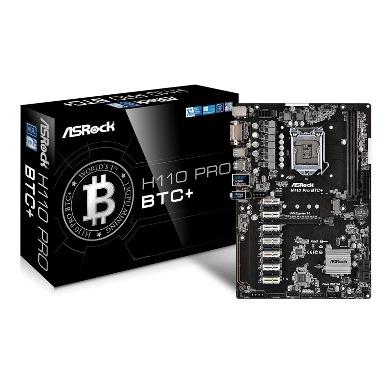 مادربرد برند ازراک مدل ASRock H110-Pro BTC Plus