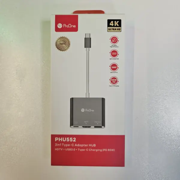 تبدیل Type-C به USB Type-C، USB Type-A، HDMI برند پرووان مدل ProOne PHU552