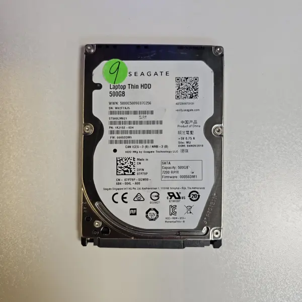هارد اینترنال لپ تاپ برند سیگیت مدل Seagate ST500LM021 ظرفیت 500 گیگابایت