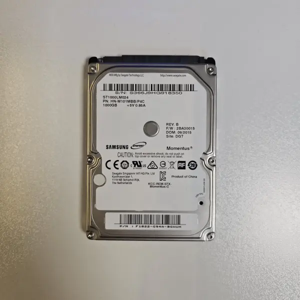 هارد اینترنال لپ تاپ برند سامسونگ مدل SAMSUNG ST1000LM024 ظرفیت 1 ترابایت