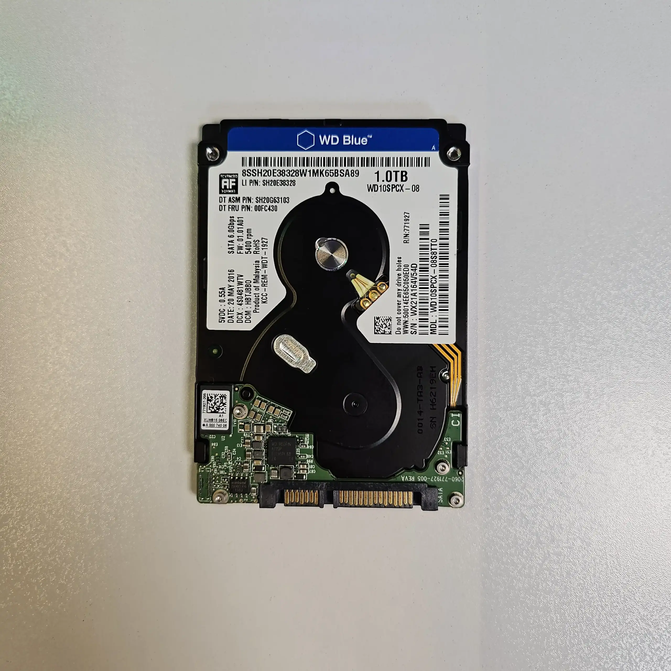 هارد اینترنال لپ تاپ برند وسترن دیجیتال مدل Western Digital WD10SPCX-08 ظرفیت 1 ترابایت - Image 2