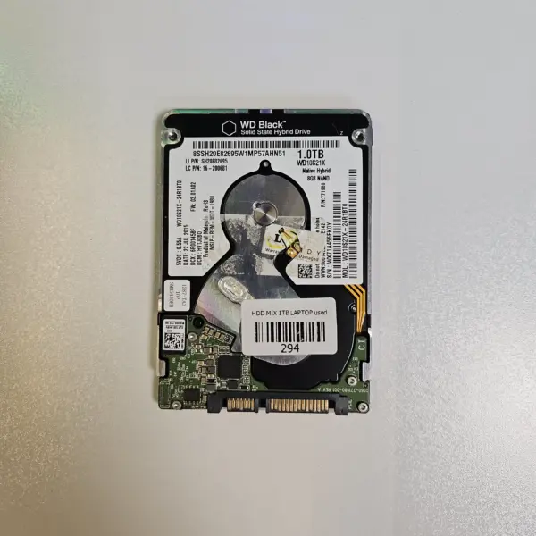 هارد اینترنال لپ تاپ برند وسترن دیجیتال مدل Western Digital WD10S21X SSHD ظرفیت 1 ترابایت