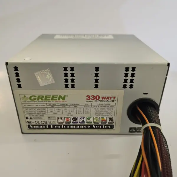منبع تغذیه کامپیوتر برند گرین مدل Green GP330A-SP