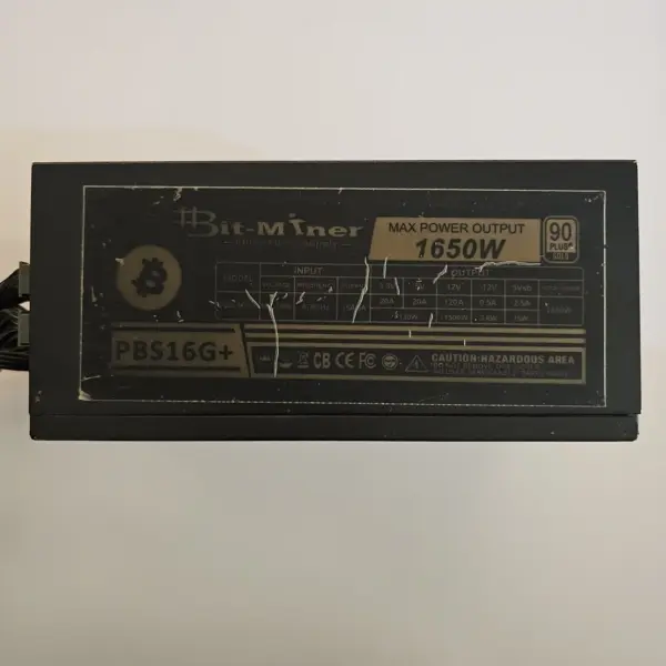 منبع تغذیه کامپیوتر برند بیت ماینر مدل Bit-Miner 1650W