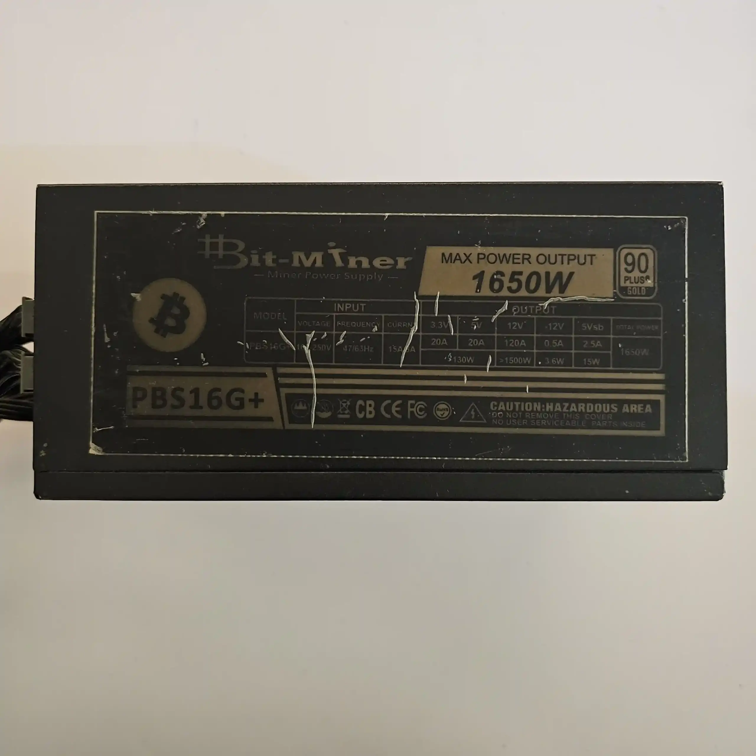 منبع تغذیه کامپیوتر برند بیت ماینر مدل Bit-Miner 1650W - Image 2