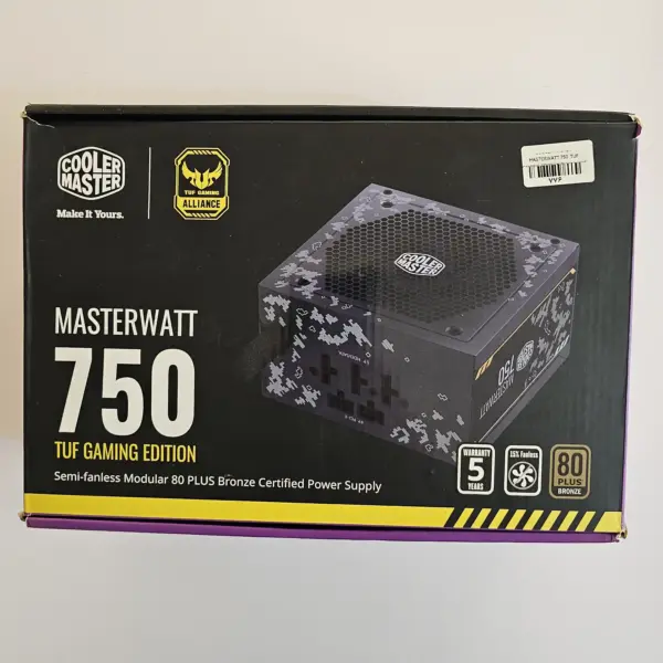 منبع تغذیه کامپیوتر برند ایسوس مدل Cooler Master Masterwatt 750 TUF Gaming Edition