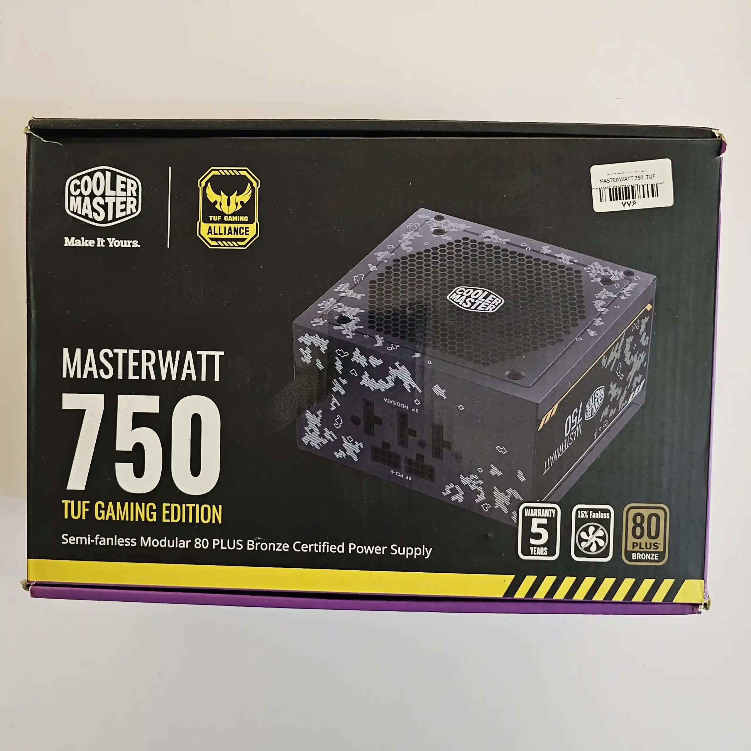 منبع تغذیه کامپیوتر برند ایسوس مدل Cooler Master Masterwatt 750 TUF Gaming Edition