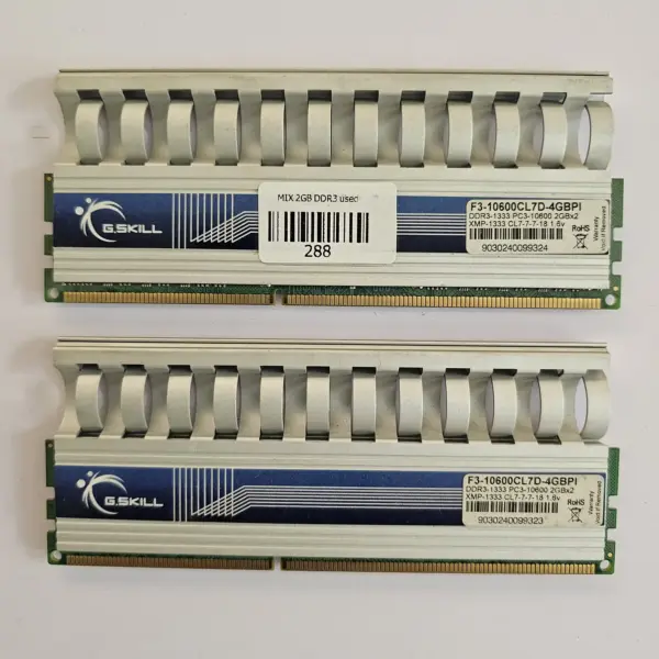 رم کامپیوتر DDR3 جی اسکیل 1333 مگاهرتز مدل PI ظرفیت 4 گیگابایت دو کاناله | G.SKILL PI 1333MHz DDR3 4GB Dual
