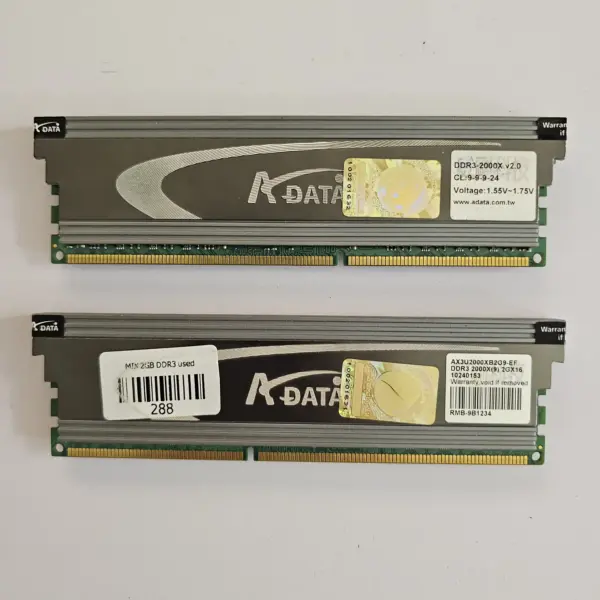 رم کامپیوتر DDR3 ای دیتا 2000 مگاهرتز ظرفیت 4 گیگابایت دو کاناله | ADATA XPG Xtreme 2000MHz DDR3 4GB Dual