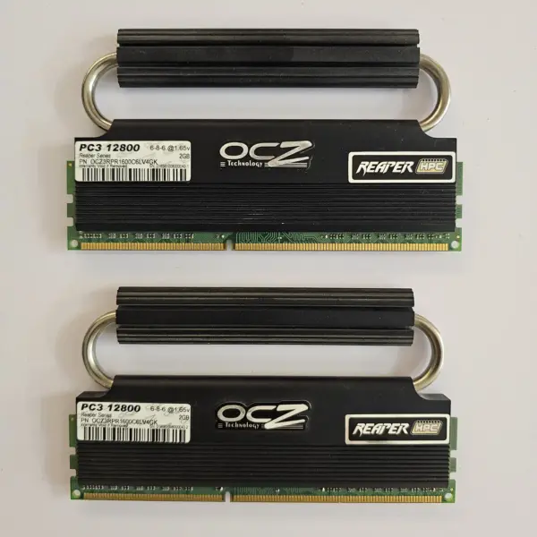 رم کامپیوتر DDR3 او سی زد 1600 مگاهرتز مدل Reaper ظرفیت 4 گیگابایت دو کاناله | OCZ Reaper 1600MHz DDR3 4GB Dual