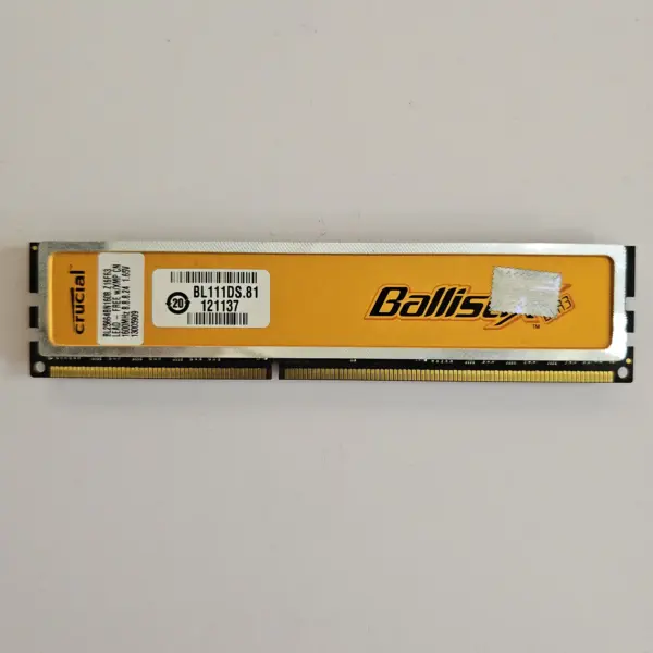 رم کامپیوتر DDR3 کروشیال 1600 مگاهرتز مدل Ballistix ظرفیت 2 گیگابایت | Crucial Ballistix 1600MHz DDR3 2GB