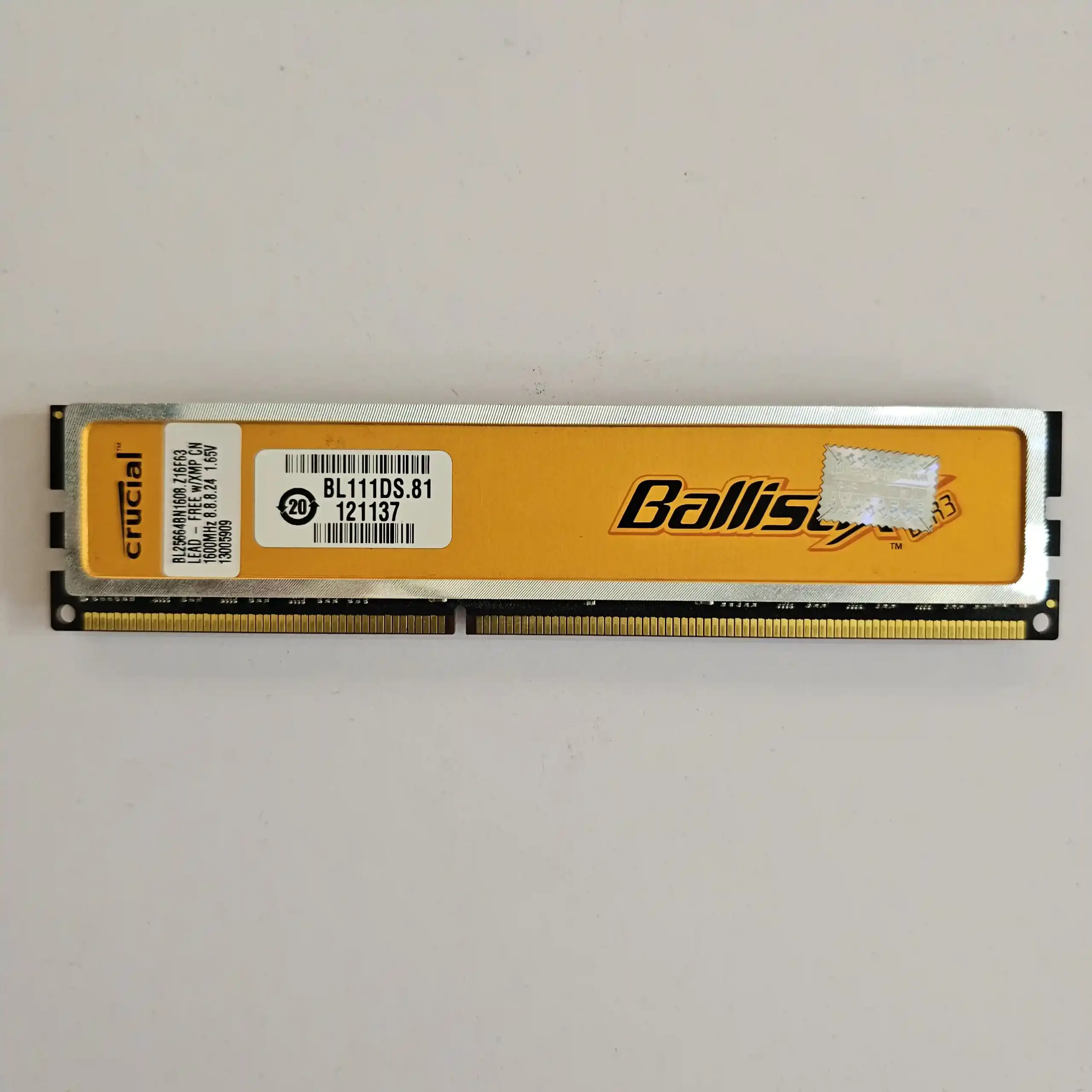 رم کامپیوتر DDR3 کروشیال 1600 مگاهرتز مدل Ballistix ظرفیت 2 گیگابایت | Crucial Ballistix 1600MHz DDR3 2GB