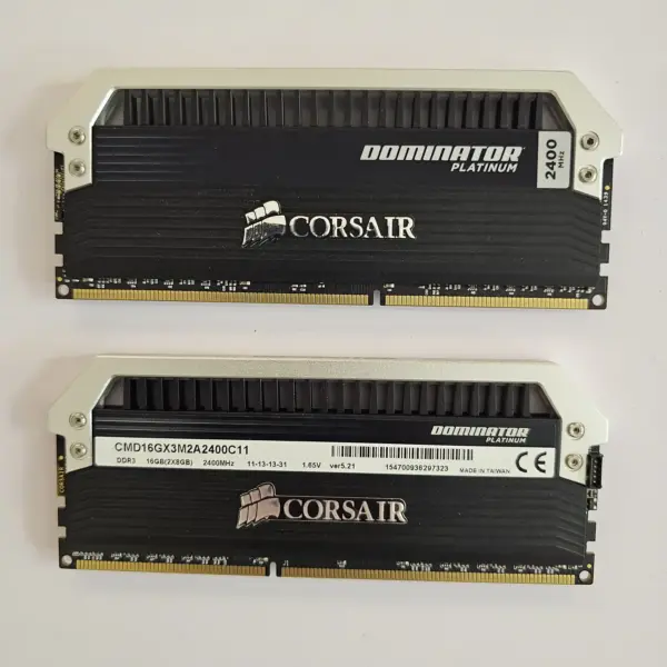 رم کامپیوتر DDR3 کورسیر 2400 مگاهرتز مدل Dominator Platinum ظرفیت 16 گیگابایت دو کاناله | Corsair Dominator Platinum 2400MHz DDR3 16GB Dual