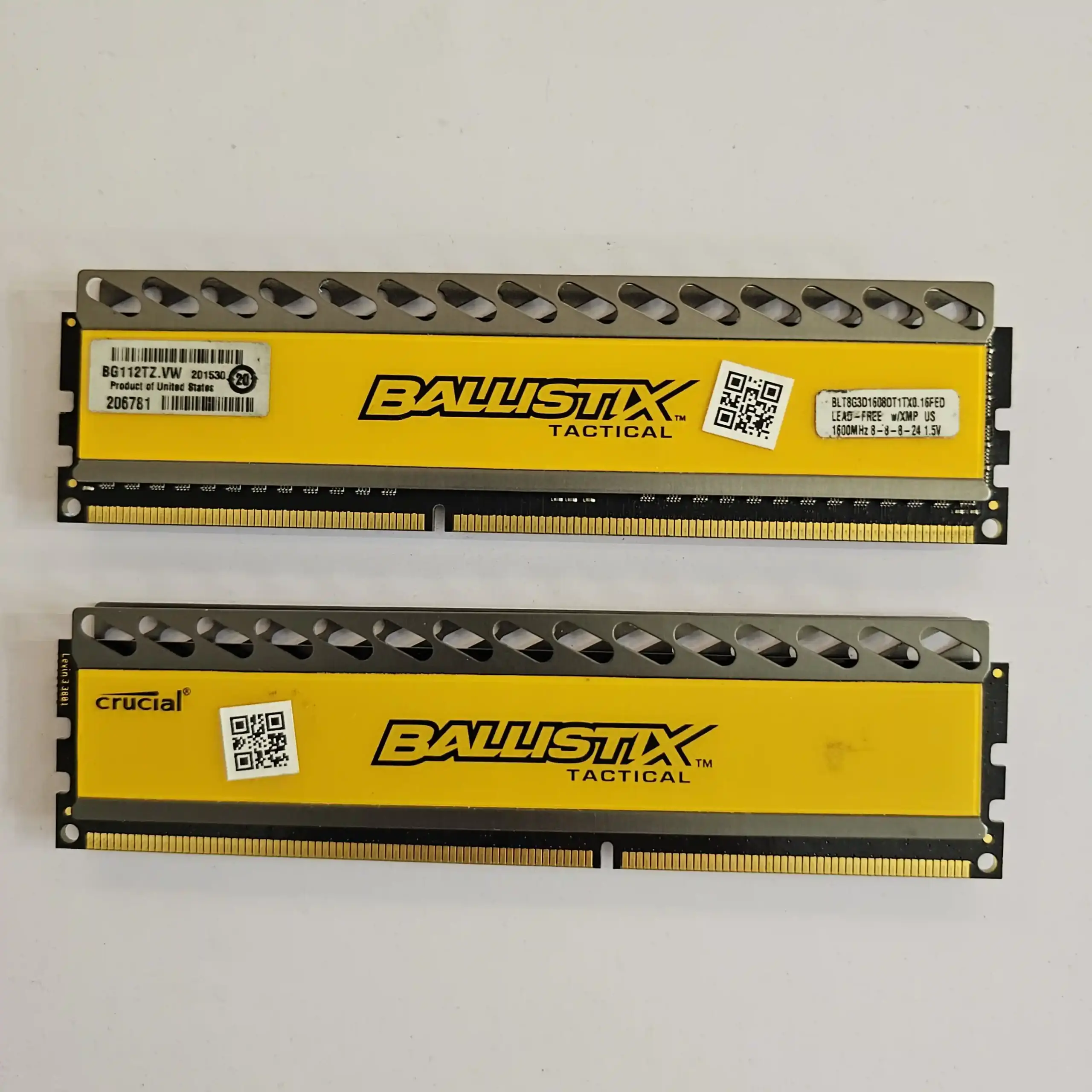 رم کامپیوتر DDR3 کروشیال 1600 مگاهرتز مدل Ballistix Tactical ظرفیت 16 گیگابایت دو کاناله | Crucial Ballistix Tactical 1600MHz DDR3 16GB Dual