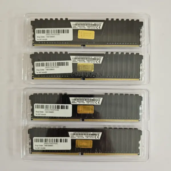 رم کامپیوتر DDR4 کورسیر 3000 مگاهرتز ظرفیت 16 گیگابایت دو کاناله و چهار کاناله | Corsair Vengeance LPX (4 x 4GB) 3000MHz DDR4 16GB DUAL