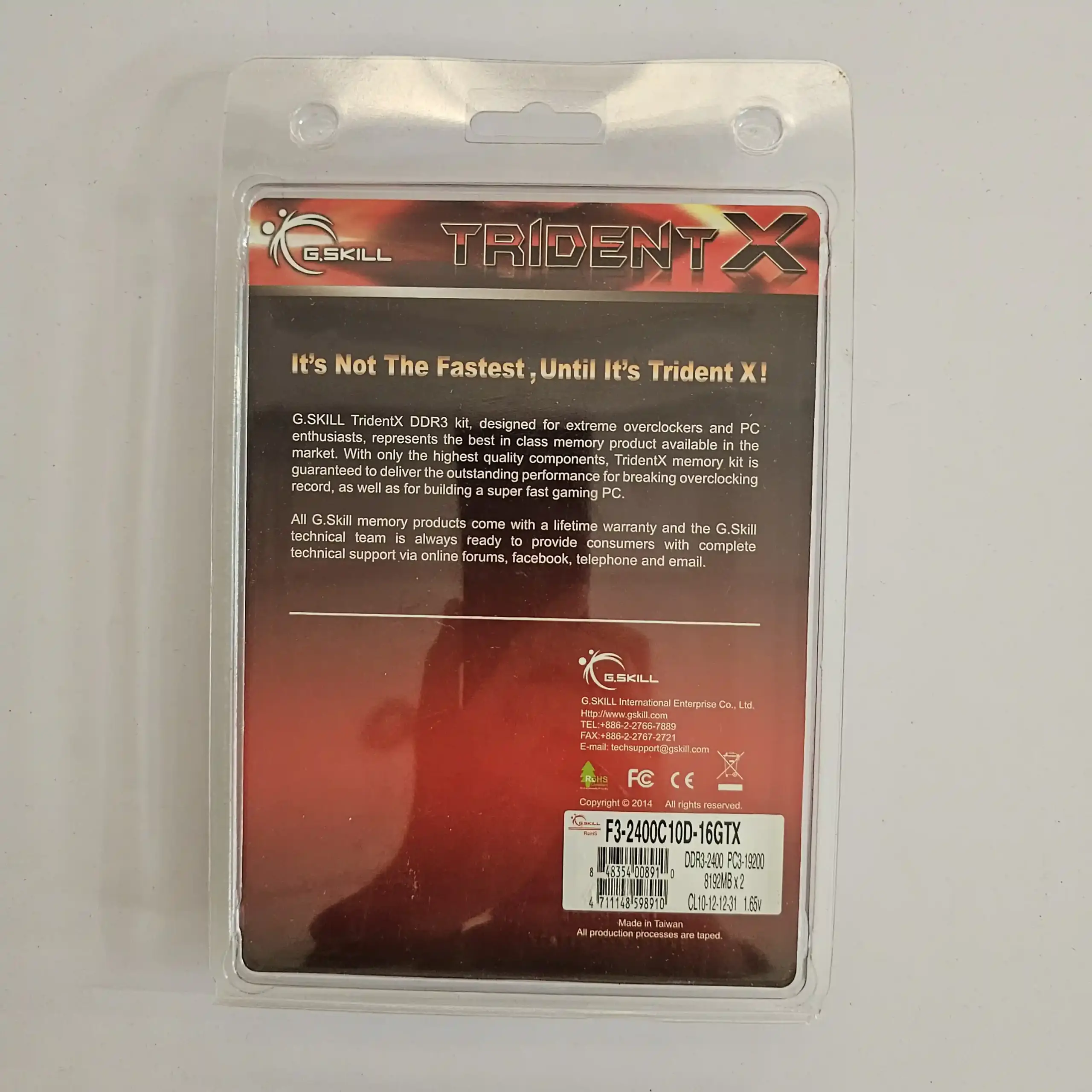 رم کامپیوتر DDR3 جی اسکیل 2400 مگاهرتز ظرفیت 16 گیگابایت دو کاناله | G.SKILL TridentX 2400Mhz DDR3 16GB DUAL - Image 2