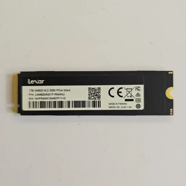 اس اس دی اینترنال M.2 NVMe برند لکسار مدل Lexar NM620 ظرفیت 1 ترابایت