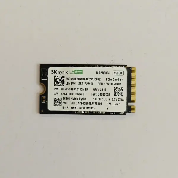 اس اس دی اینترنال M.2 NVMe برند اس کی هاینیکس مدل SK Hynix BC901 ظرفیت 256 گیگابایت