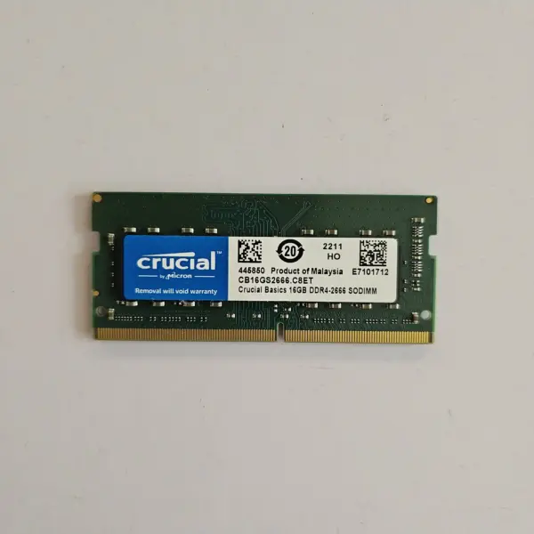 رم لپ‌تاپ DDR4 کروشیال 2666 مگاهرتز ظرفیت 16 گیگابایت | Crucial SO-DIMM 2666MHz DDR4 16GB