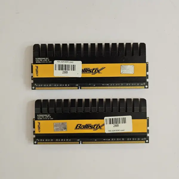 رم کامپیوتر DDR3 کروشیال 1600 مگاهرتز مدل Ballistix ظرفیت 4 گیگابایت دو کاناله | Crucial Ballistix 1600MHz DDR3 4GB Dual
