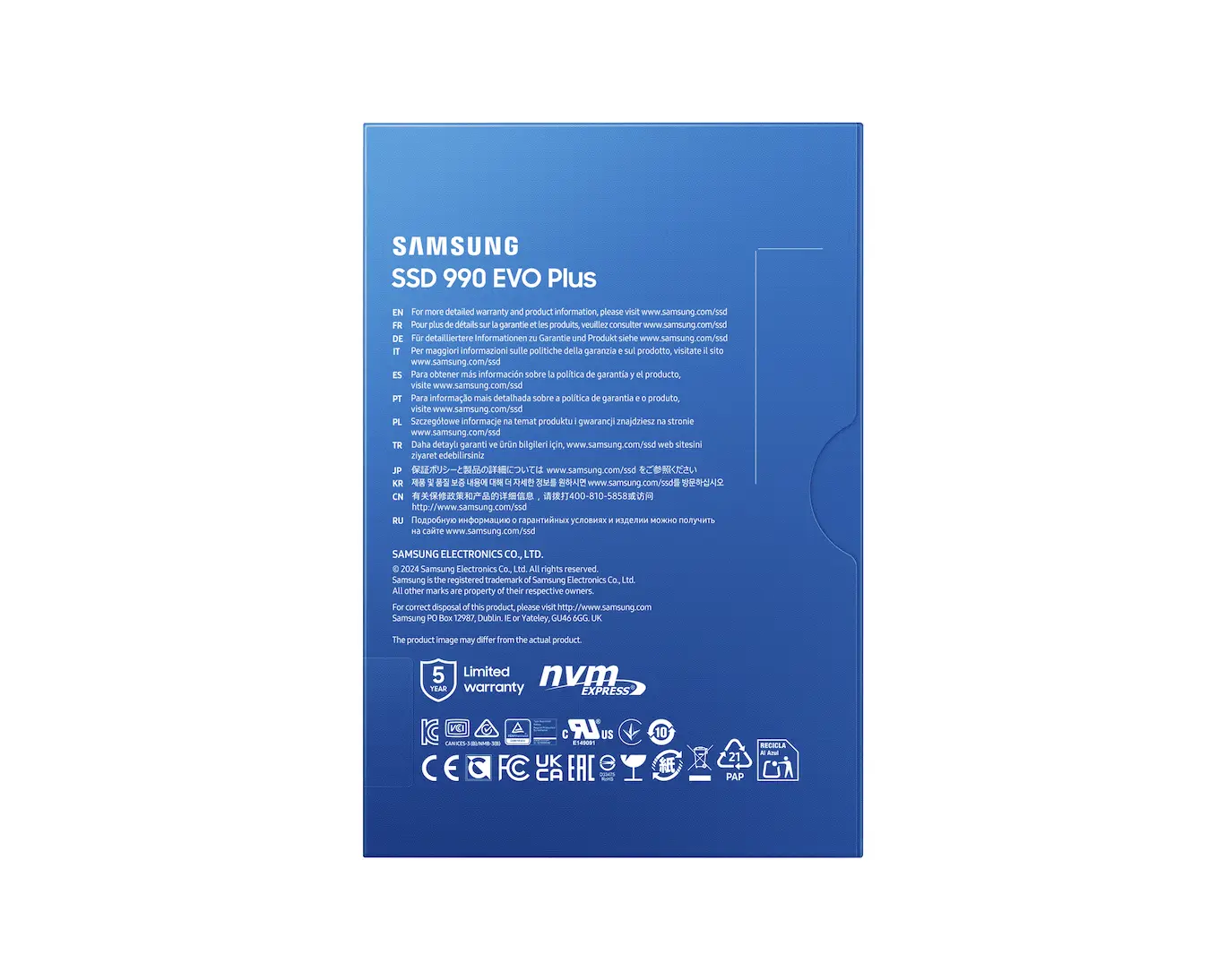اس اس دی اینترنال M.2 NVMe برند سامسونگ مدل Samsung 990 Evo Plus ظرفیت 1 ترابایت - Image 4
