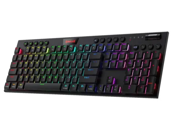 کیبورد مکانیکی برند ردراگون مدل Redragon Horus Pro K618 RGB سوئیچ قرمز
