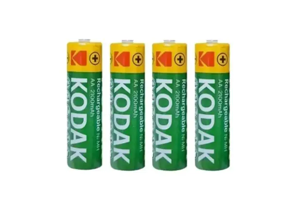 باتری شارژی قلمی برند کداک مدل Kodak Ni-MH 2100mAh battery Fast Charger پک 4 عددی به همراه شارژر