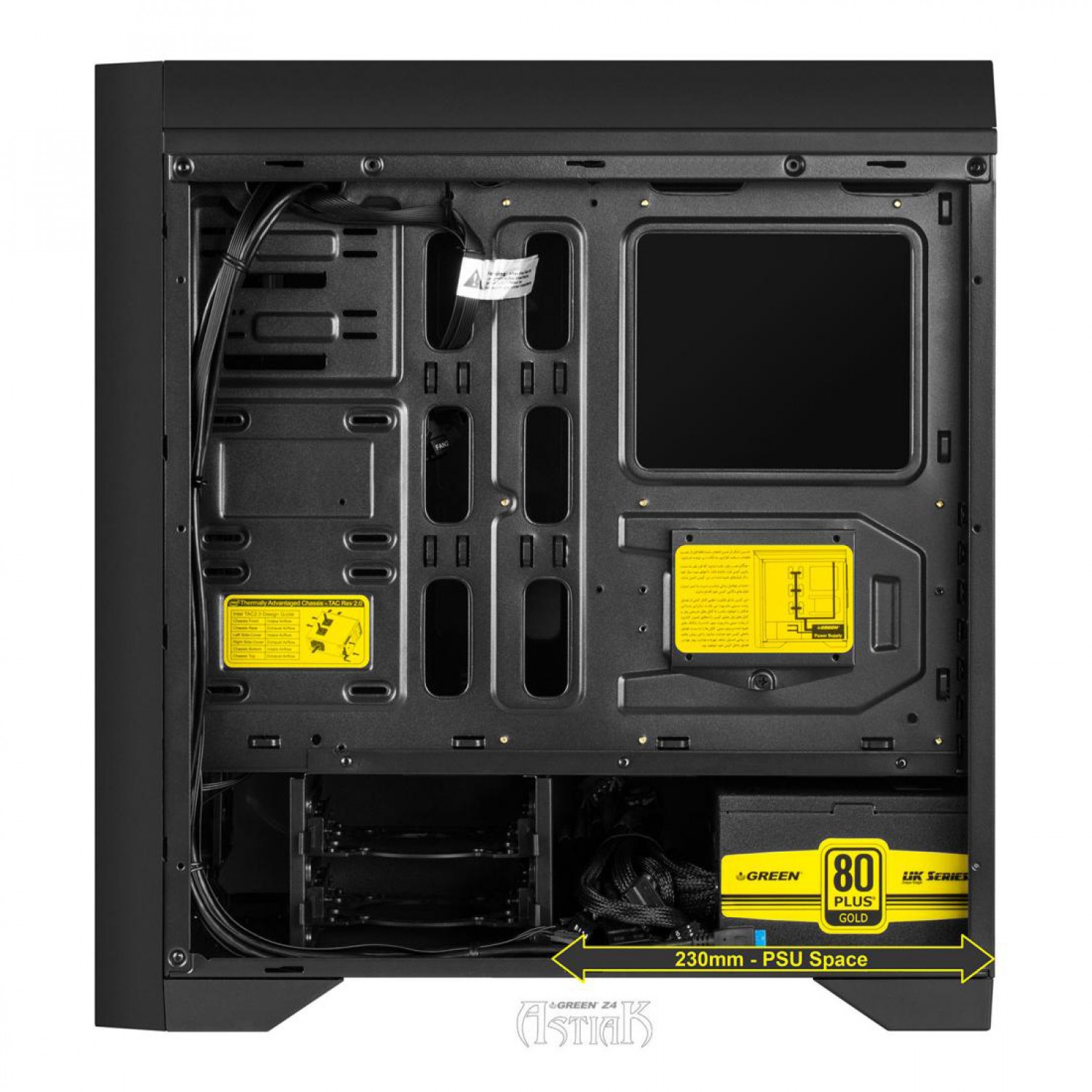 کیس گیمینگ برند گرین مدل Green Z4 Astiak - Image 4